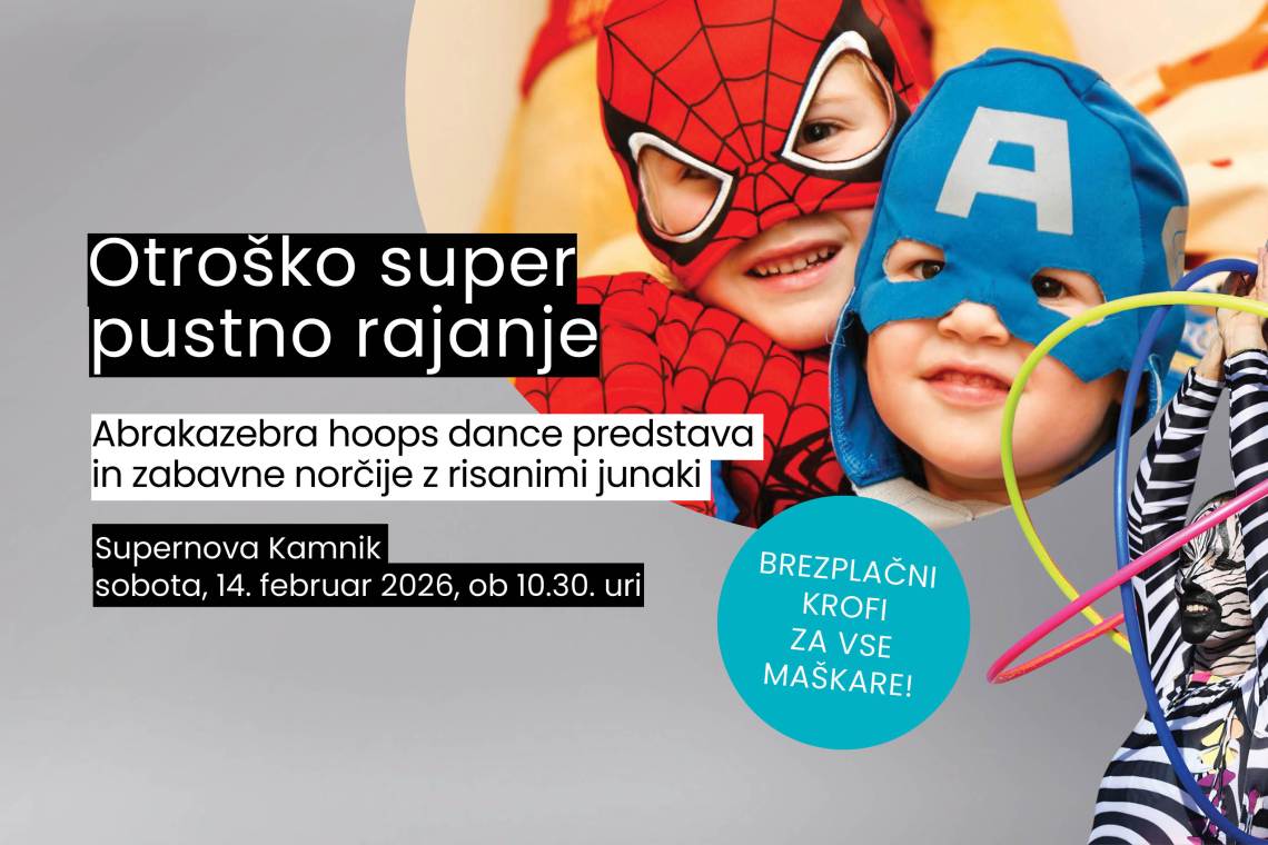 Pustno rajanje z risanimi junaki v Kamniku